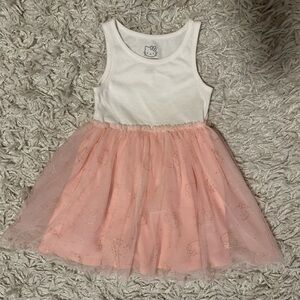 Hello Kitty White and Pink Tulle Dress